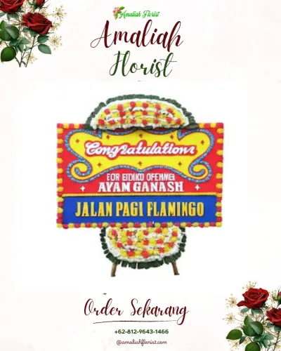 Bunga Papan Congratulation di Lubang Buaya